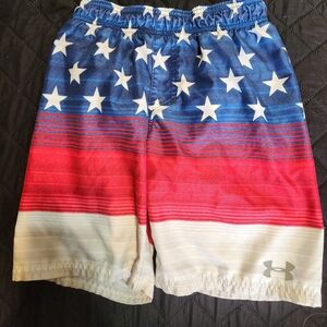 Under Armour Red, White, and Blue Star Shorts